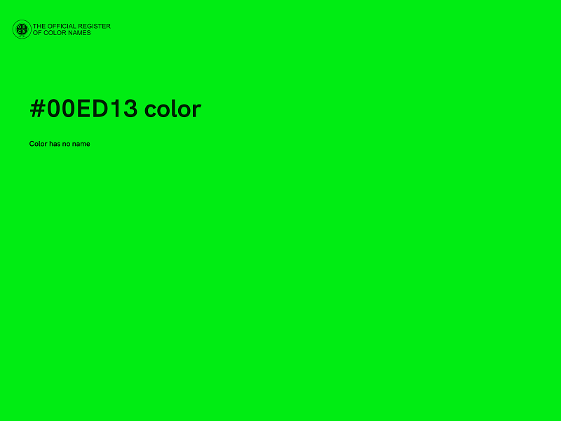 #00ED13 color image