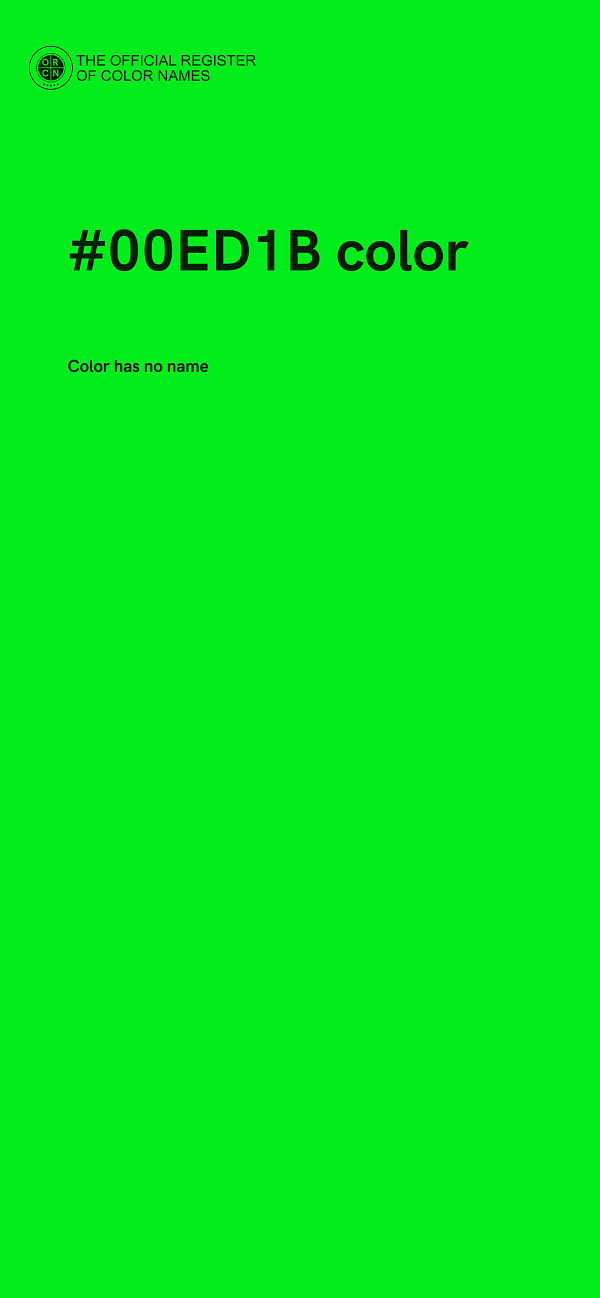 #00ED1B color image