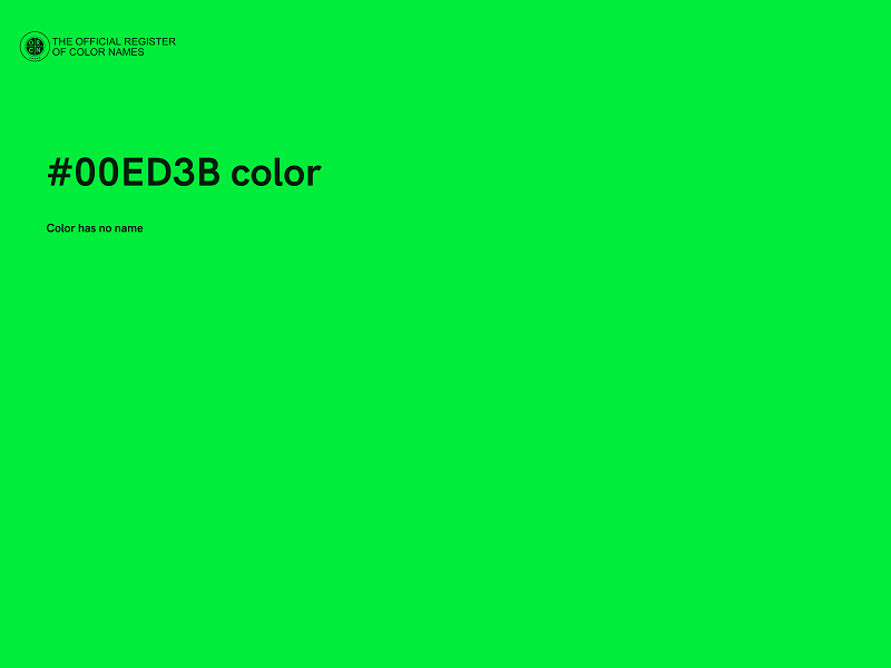 #00ED3B color image