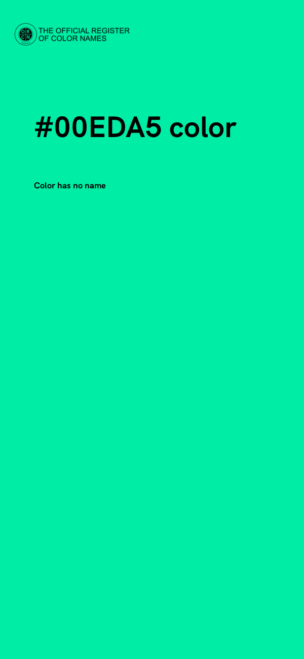 #00EDA5 color image