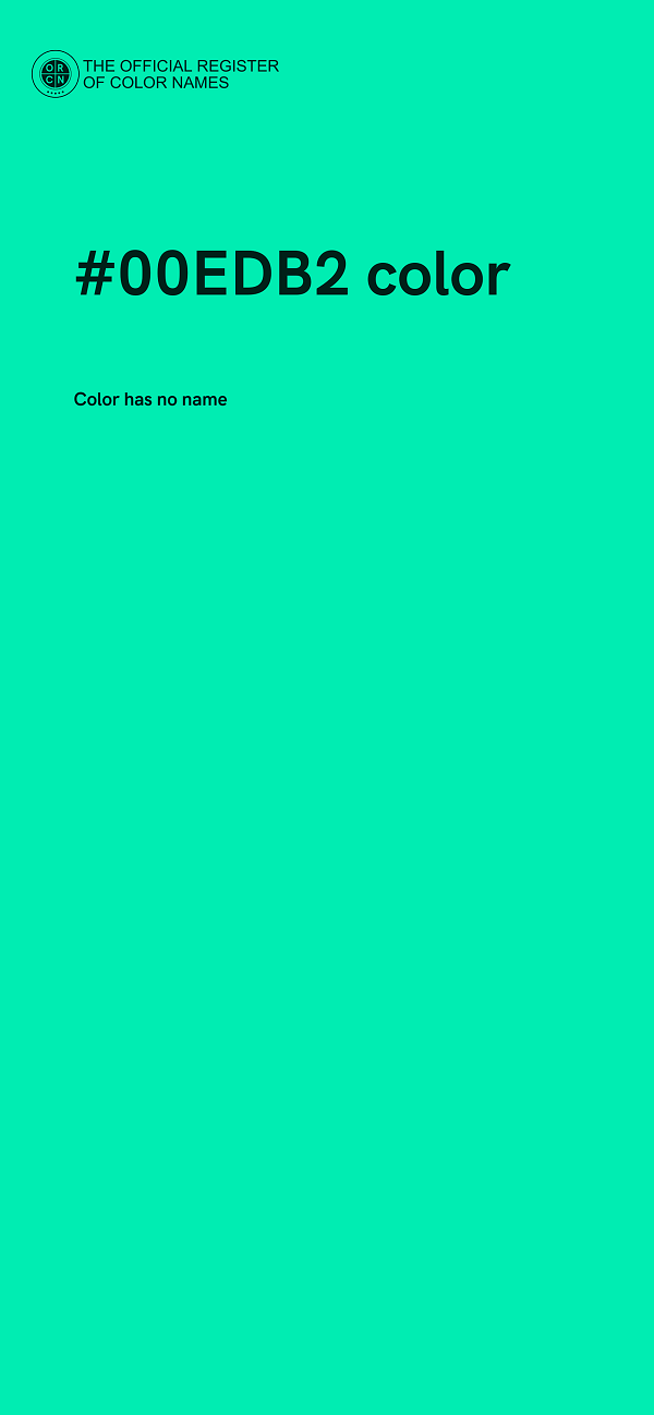 #00EDB2 color image