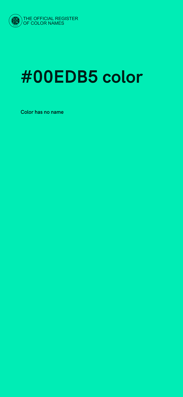 #00EDB5 color image