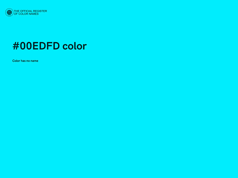 #00EDFD color image