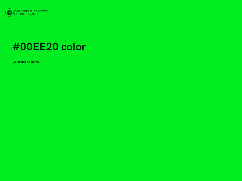 #00EE20 color image