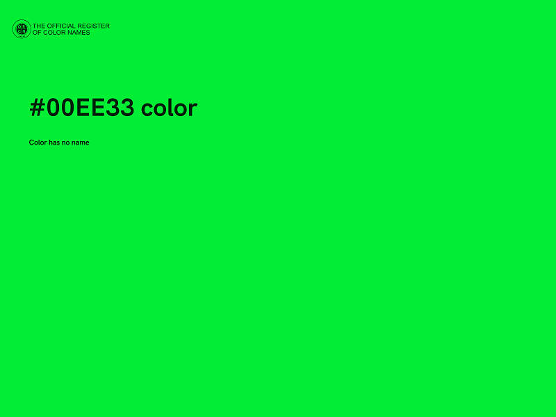 #00EE33 color image