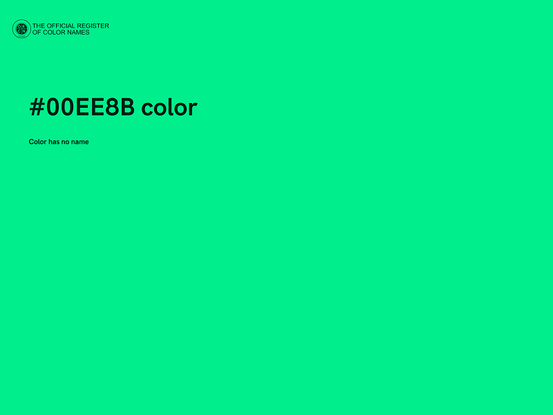 #00EE8B color image