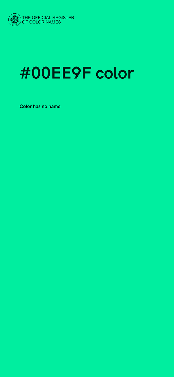 #00EE9F color image