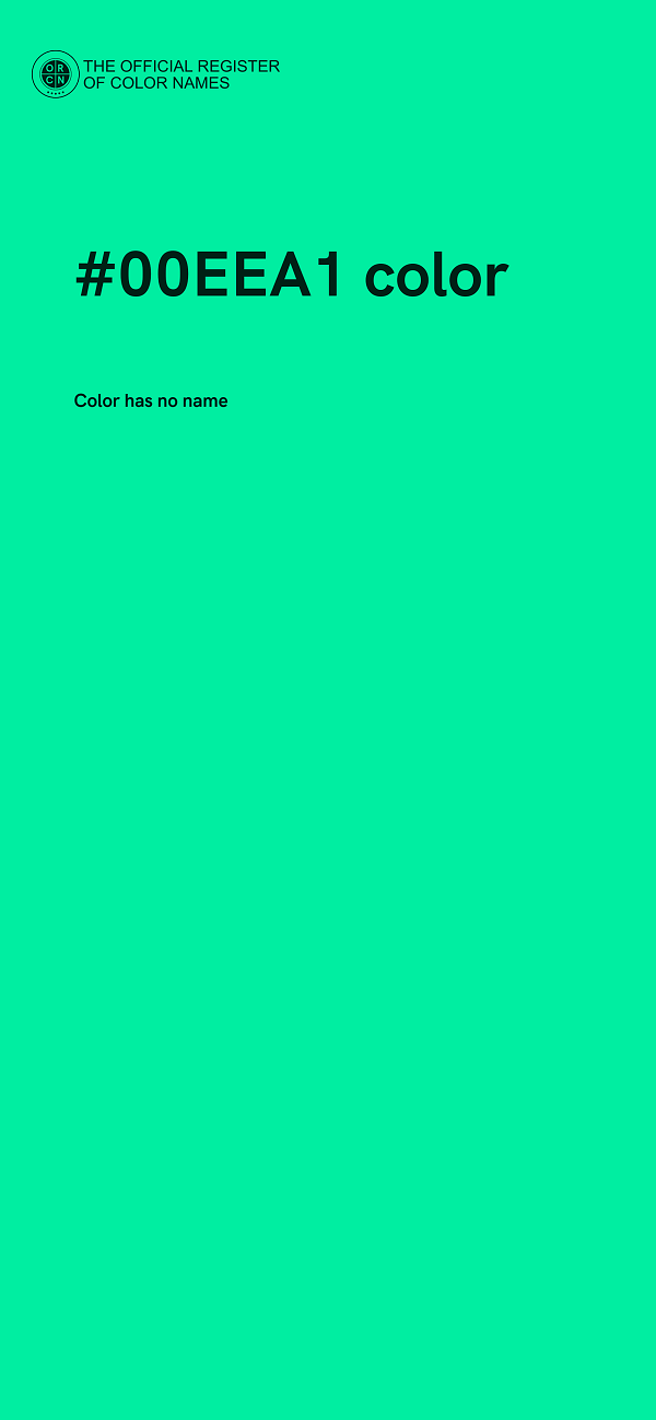 #00EEA1 color image