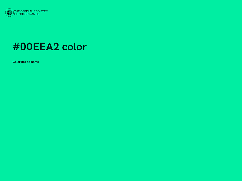 #00EEA2 color image