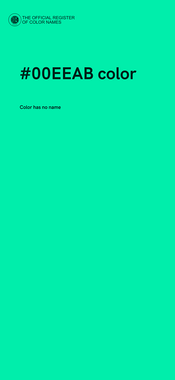 #00EEAB color image
