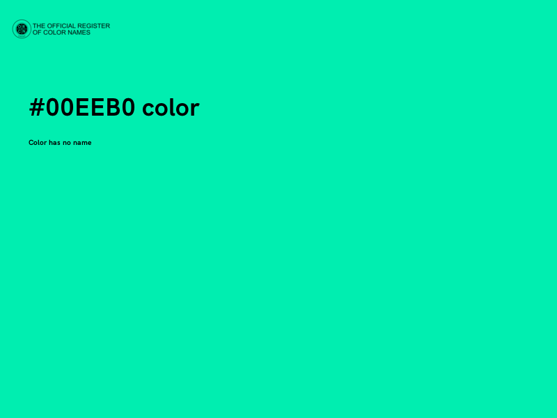 #00EEB0 color image