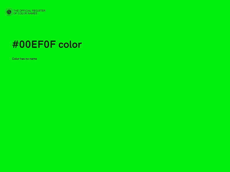 #00EF0F color image