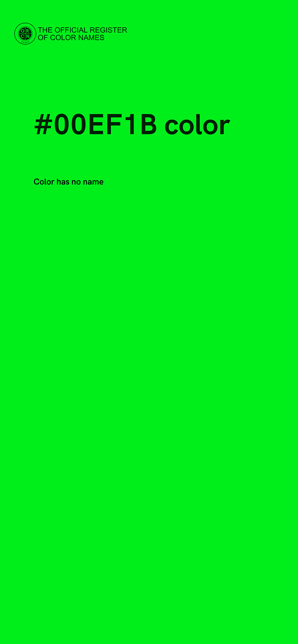 #00EF1B color image