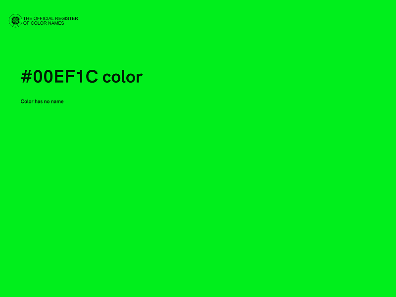 #00EF1C color image