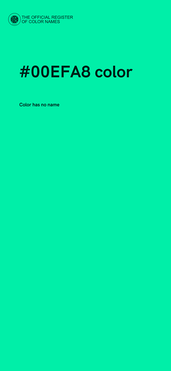#00EFA8 color image