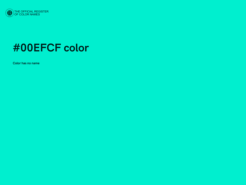 #00EFCF color image