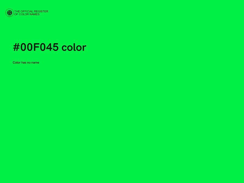 #00F045 color image