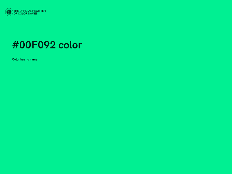 #00F092 color image