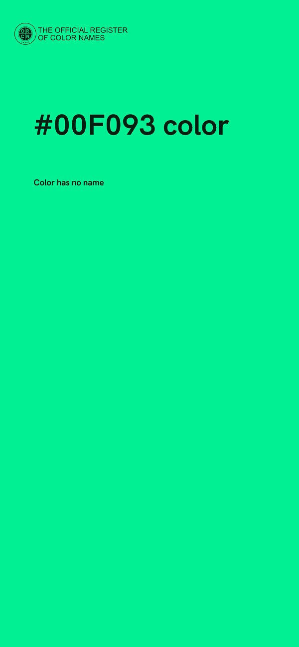#00F093 color image