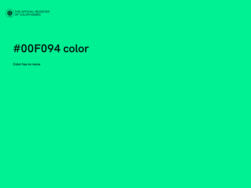 #00F094 color image
