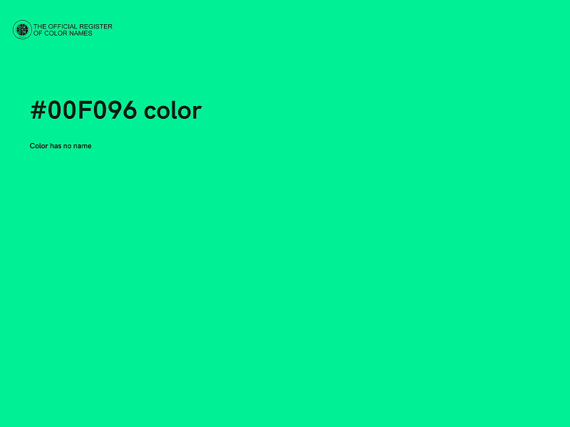 #00F096 color image