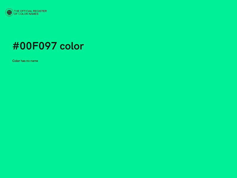 #00F097 color image