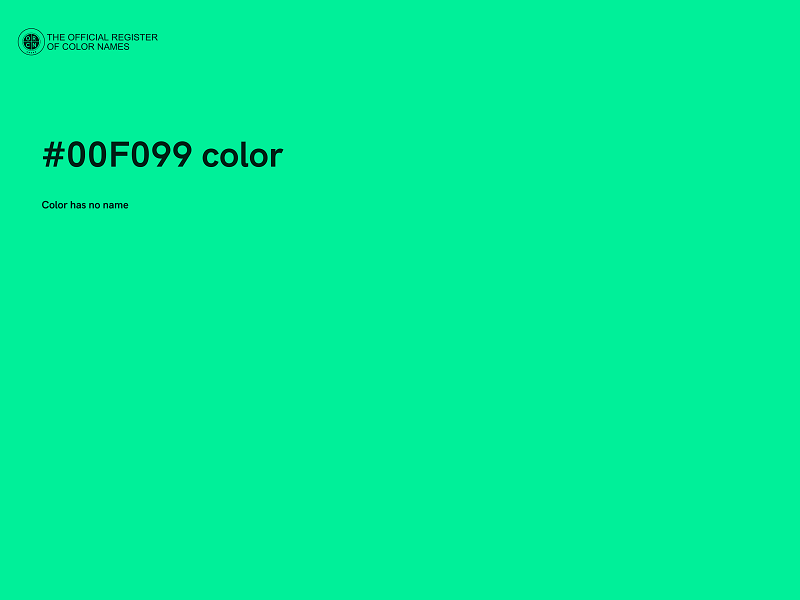 #00F099 color image