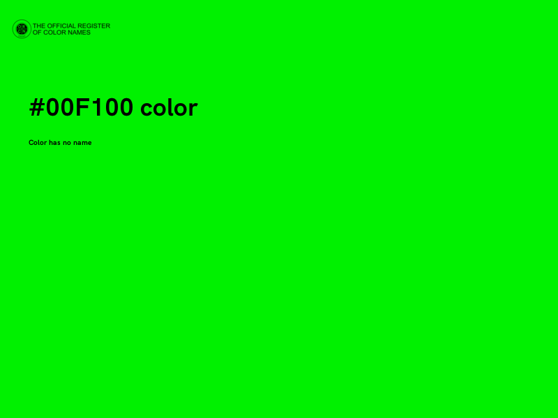 #00F100 color image