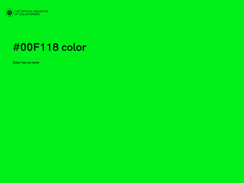 #00F118 color image