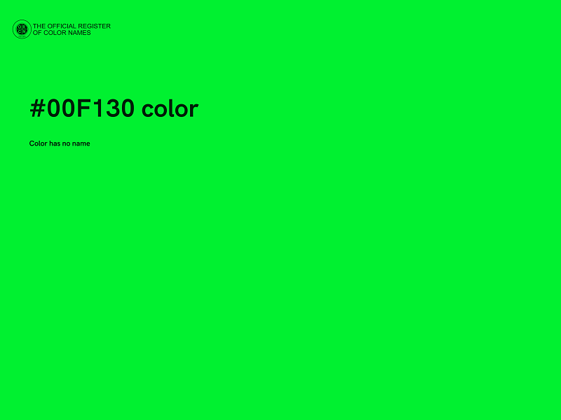 #00F130 color image