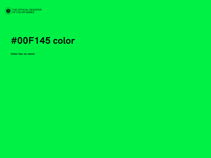 #00F145 color image