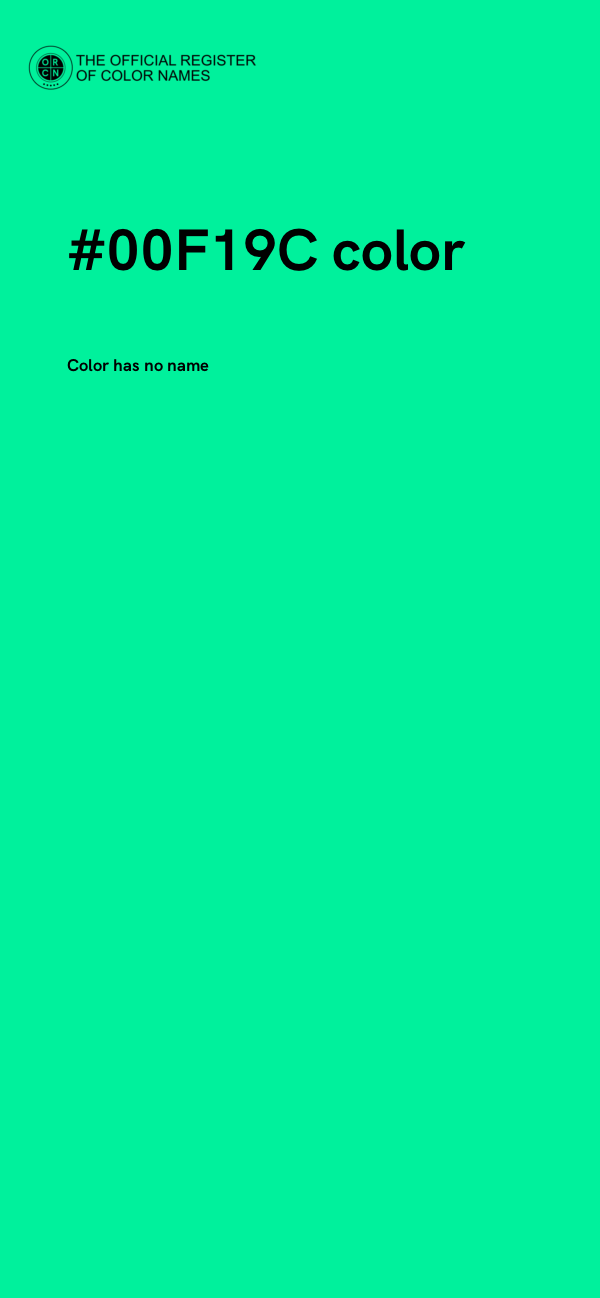 #00F19C color image
