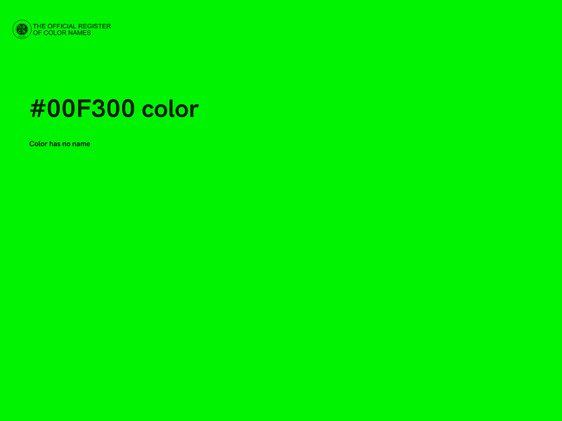 #00F300 color image