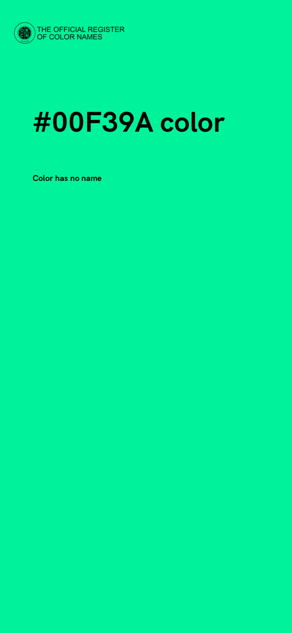 #00F39A color image