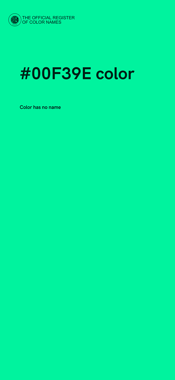 #00F39E color image