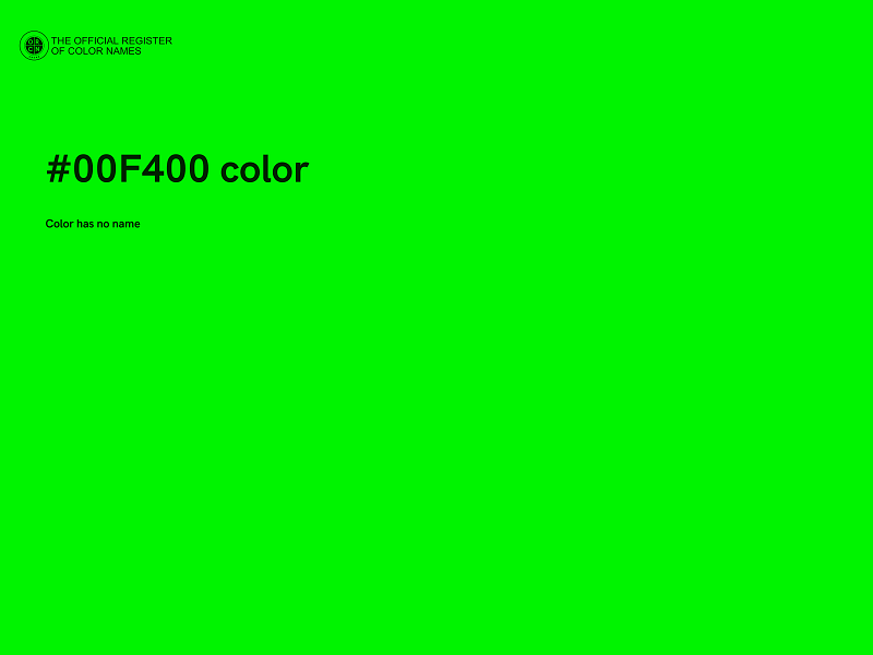 #00F400 color image