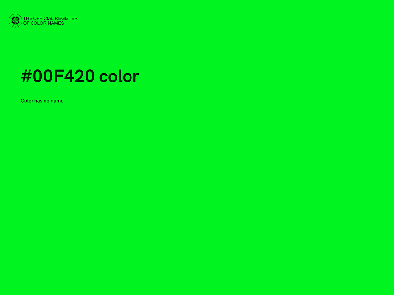 #00F420 color image