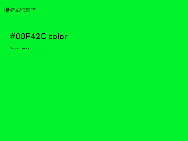 #00F42C color image