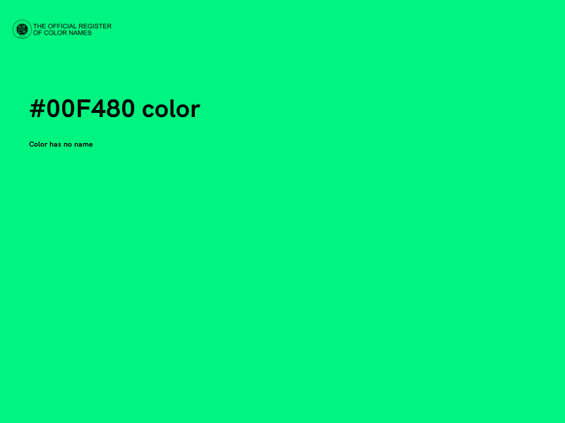 #00F480 color image