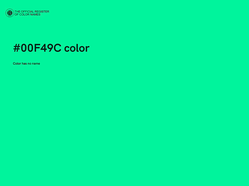 #00F49C color image