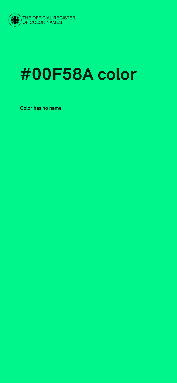 #00F58A color image