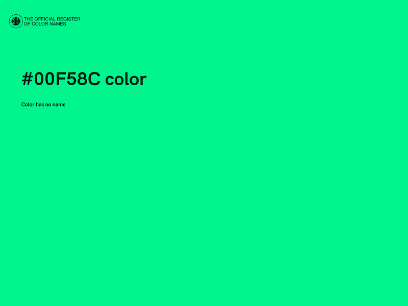#00F58C color image