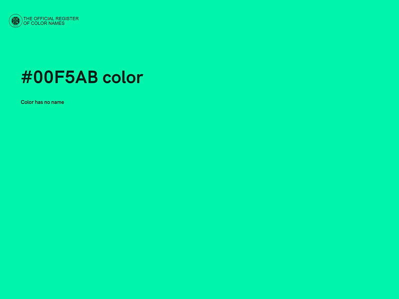 #00F5AB color image