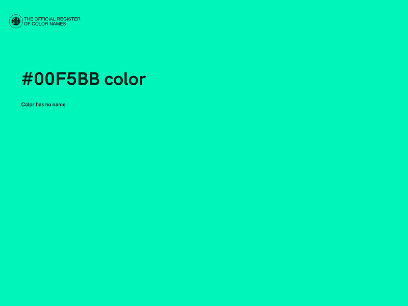 #00F5BB color image