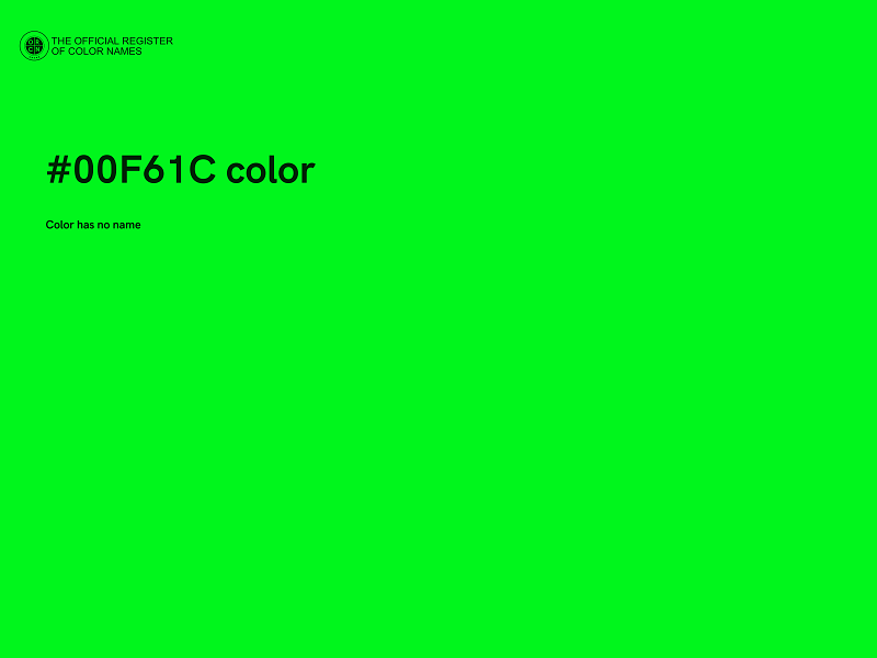 #00F61C color image