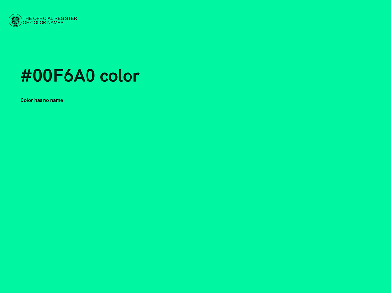 #00F6A0 color image
