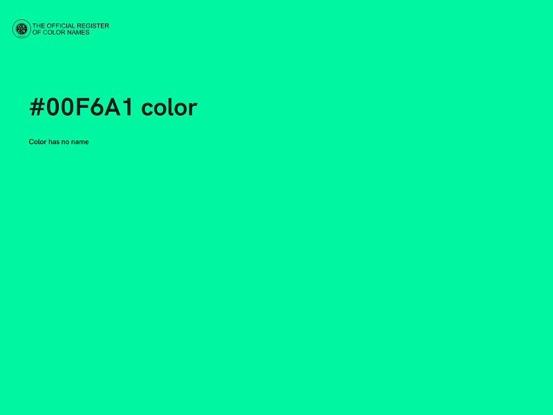 #00F6A1 color image