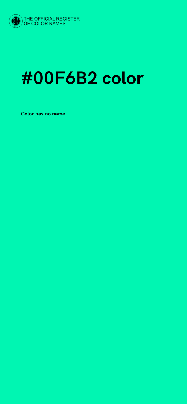 #00F6B2 color image