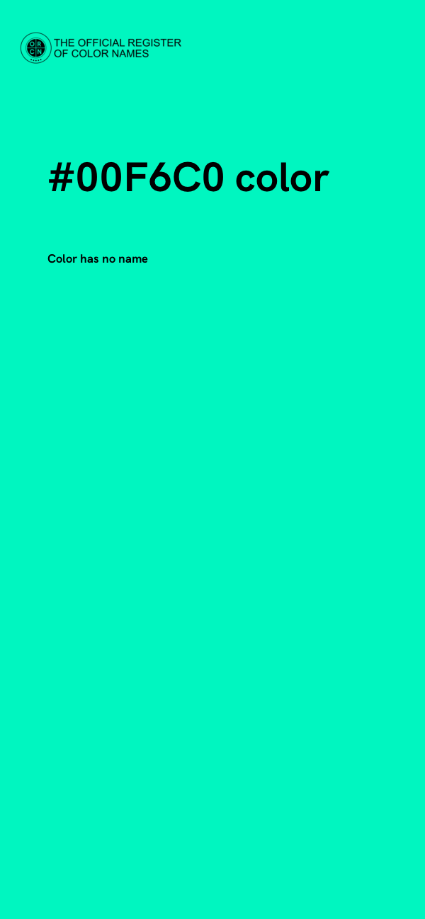 #00F6C0 color image