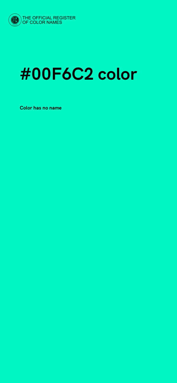 #00F6C2 color image